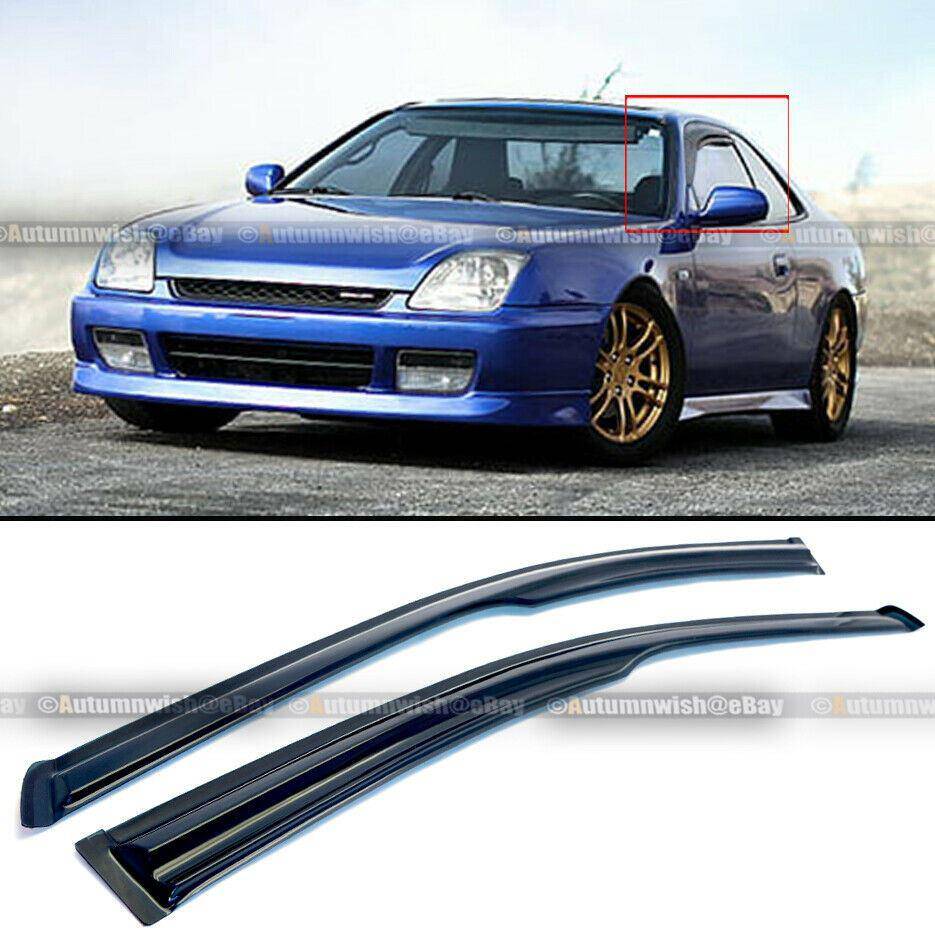 Honda Prelude 97-01 JDM Wavy Mugen Style Tinted Window Visor Guard Vent - Autumn Wish Auto Arts