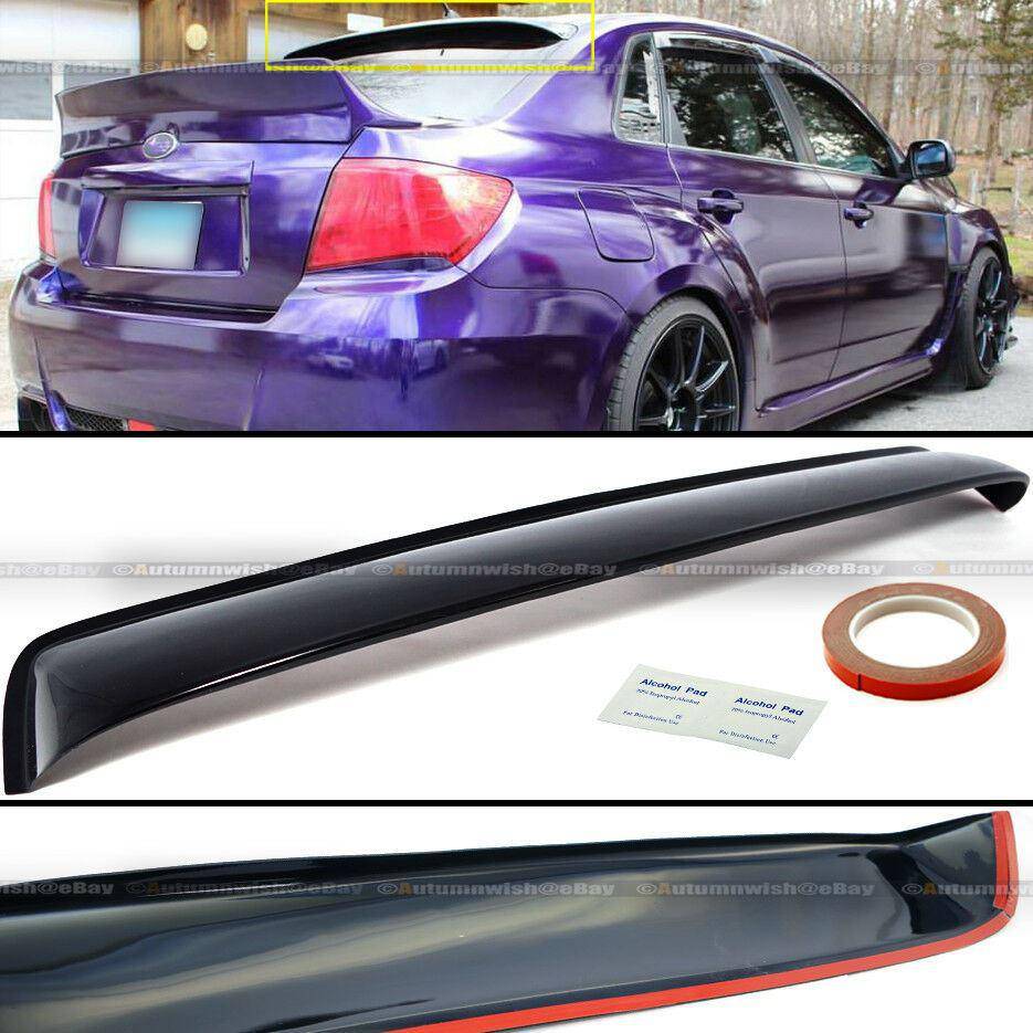 Subaru Impreza WRX 08-14 STI 4DR Rear Window Roof Sun Rain Shade Vent Visor Spoiler - Autumn Wish Auto Arts