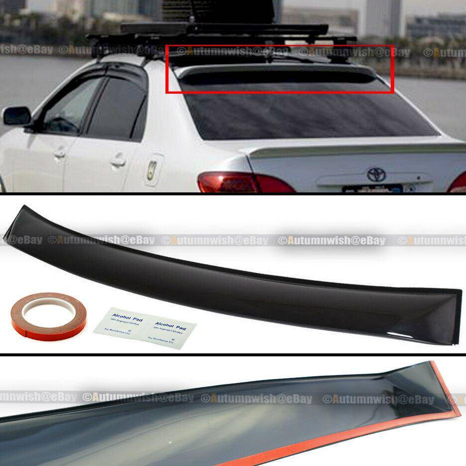 Toyota Corolla 09-13 Thin Verion Tinted Rear Window Roof Vent Visor Spoiler - Autumn Wish Auto Arts