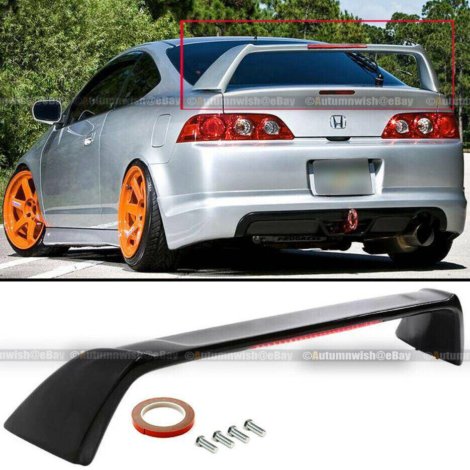 Acura RSX 02-06 DC5 Matte Black TR Type-R Rear Trunk Spoiler LED 3rd Brake Light - Autumn Wish Auto Arts