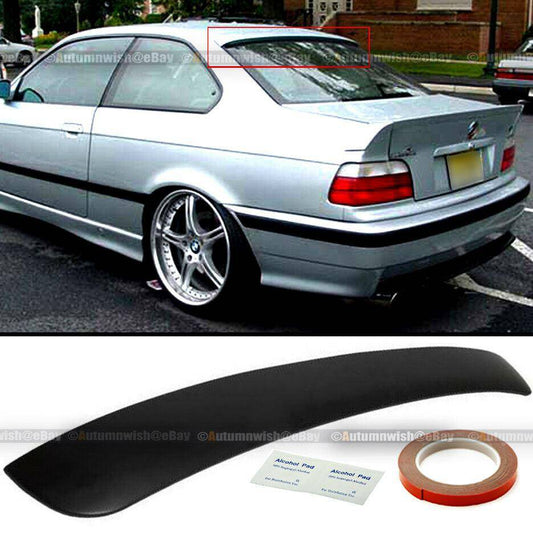 BMW 3 Series 92-98 E36 2DR Primer Ready Rear Window Roof Wing Spoiler Visor - Autumn Wish Auto Arts