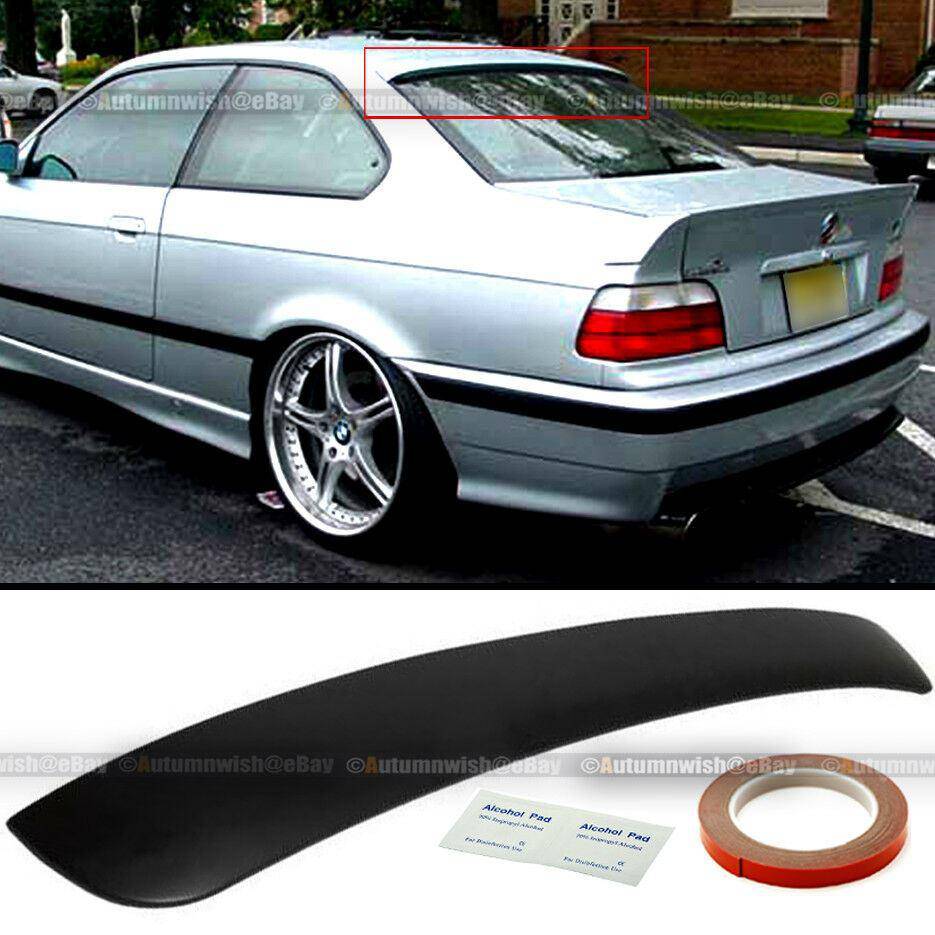 BMW 3 Series 92-98 E36 2DR Unpainted Rear Window Roof Wing Spoiler Visor - Autumn Wish Auto Arts