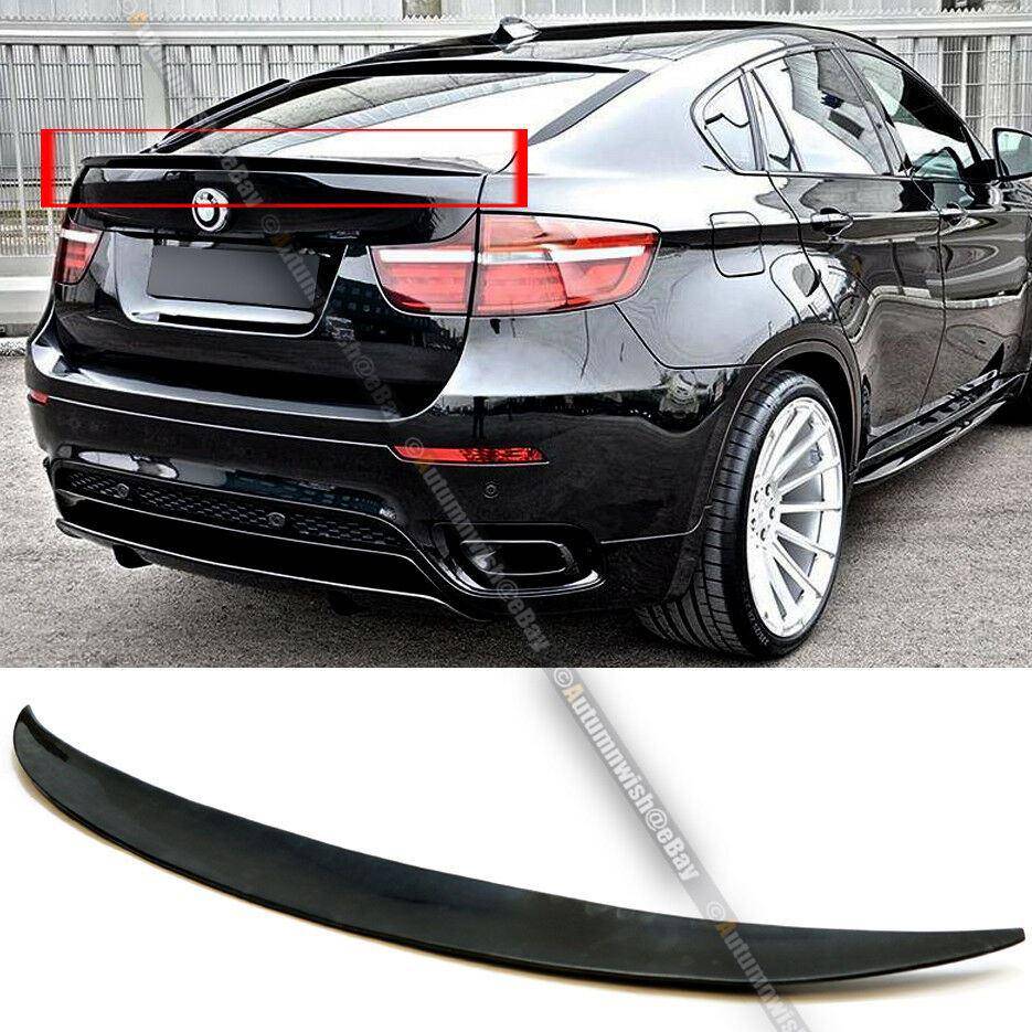 BMW X6 08-14 E71 Performance Style Unpainted Rear Trunk Lip Wing Spoiler - Autumn Wish Auto Arts