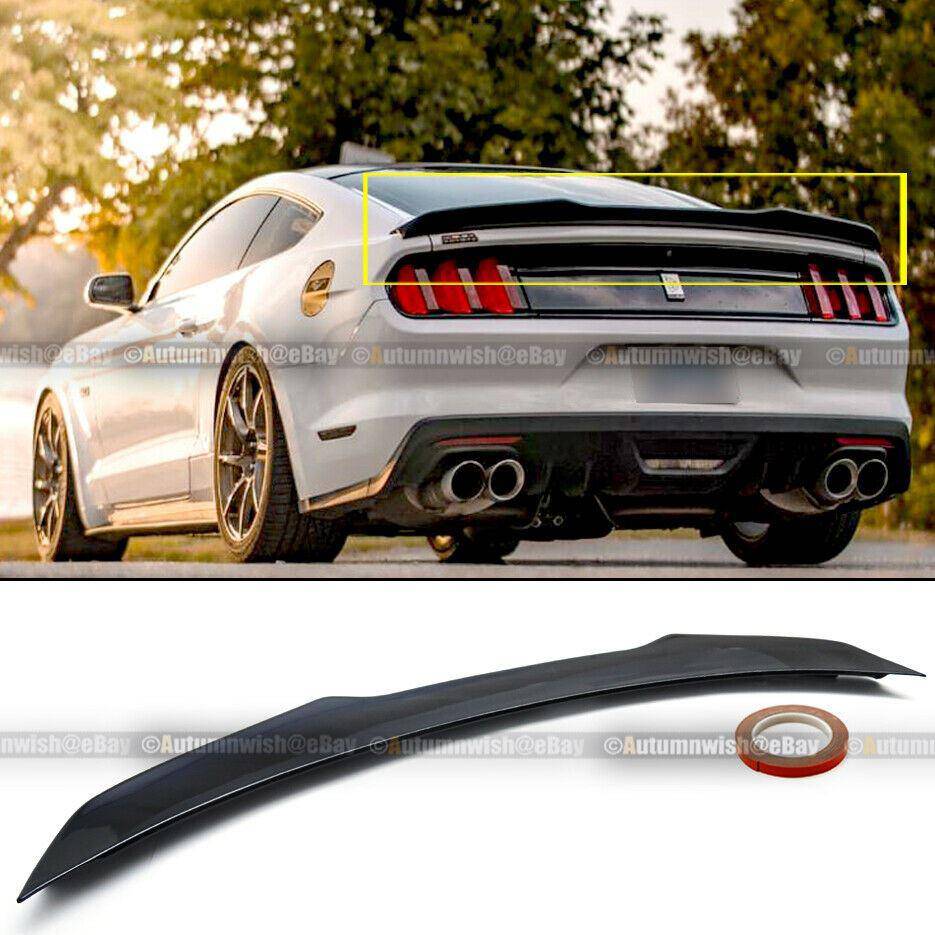 Ford Mustang 15-20 S550 H Style Gloss Black Painted Rear Trunk Spoiler Wing - Autumn Wish Auto Arts