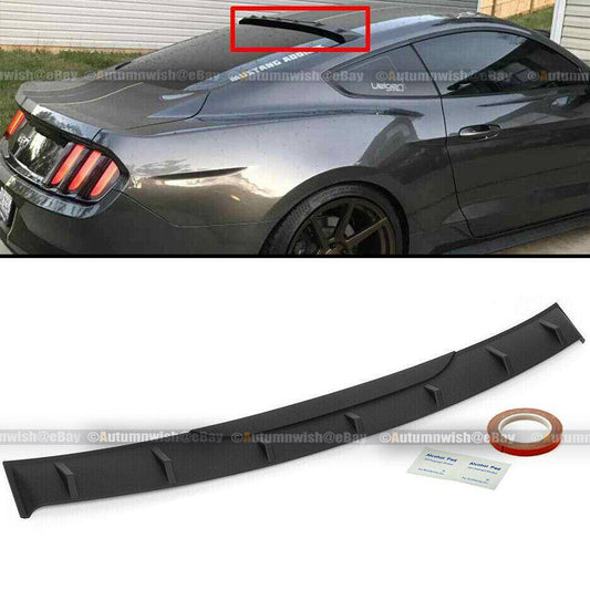 Ford Mustang 15-20 Unpainted Rear Window Roof Wing Spoiler Vortex Generator Shark - Autumn Wish Auto Arts