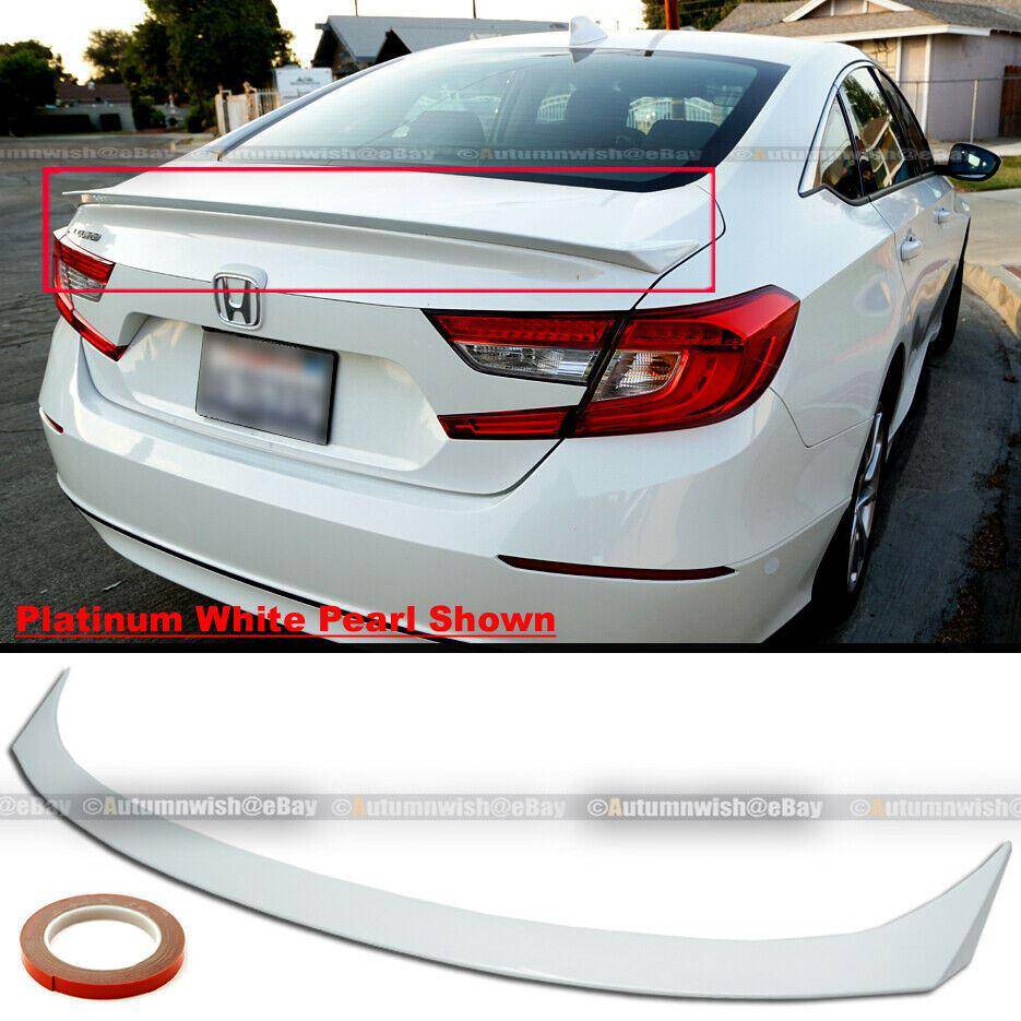 Honda Accord 18-20 4DR JDM Style Trunk Lid Spoiler Wing Platinum White Pearl - Autumn Wish Auto Arts