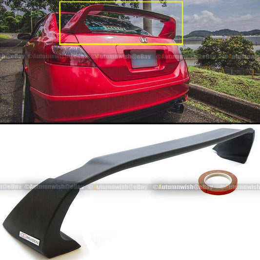 Honda Civic 06-11 2DR Coupe Unpainted Mugen Style RR Trunk Wing Spoiler - Autumn Wish Auto Arts