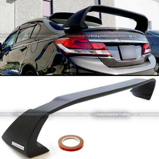 Honda Civic 12-15 4DR Sedan Unpainted Mugen Style RR Trunk Wing Spoiler - Autumn Wish Auto Arts