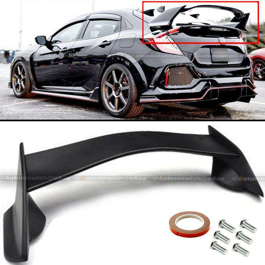 Honda Civic 17-19 10th X Hatchback Type R Flat Matte Black Trunk Wing Spoiler - Autumn Wish Auto Arts