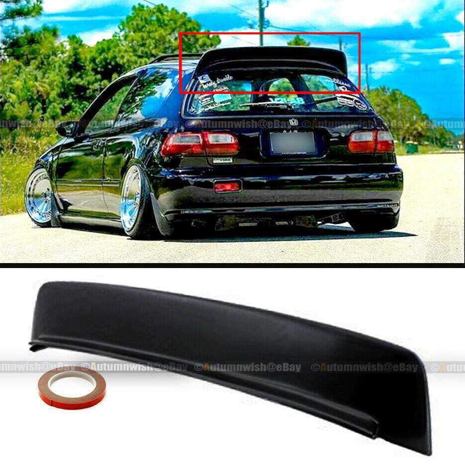 Honda Civic 92-95 3Dr EG6 Hatchback Unpainted JDM BYS Style Roof Spoiler Wing - Autumn Wish Auto Arts