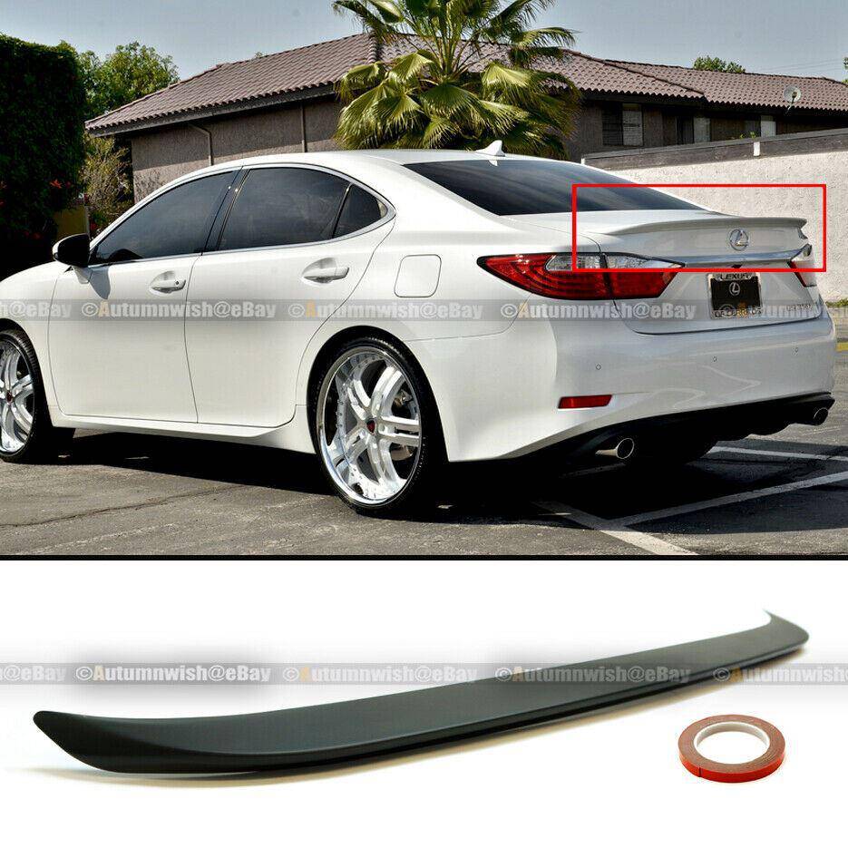 Lexus ES300h ES350 13-18 OE Matte Black Unpainted Rear Trunk Spoiler Wing - Autumn Wish Auto Arts