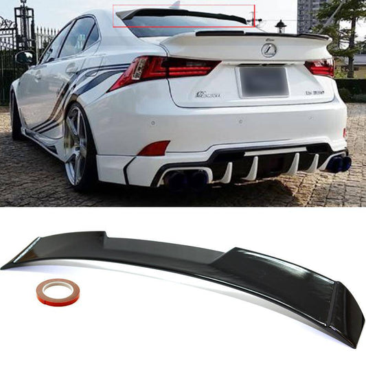 Lexus IS250 IS350 IS200t IS300 14-19 Glossy Black V2 Rear Window Roof Wing Spoiler - Autumn Wish Auto Arts