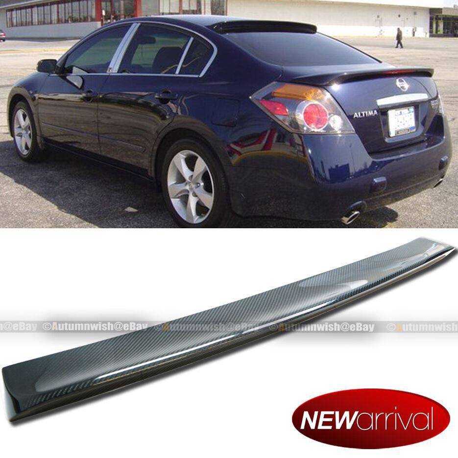 Nissan Altima 07-09 4DR Real Carbon Fiber Rear Roof Wing Visor Spoiler - Autumn Wish Auto Arts