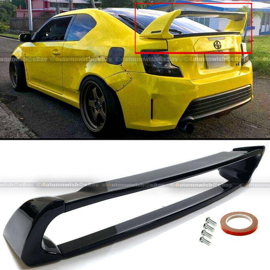 Scion tC 11- 16 2nd Gen Gloss Black Painted Plastic Rear Trunk Wing Spoiler - Autumn Wish Auto Arts