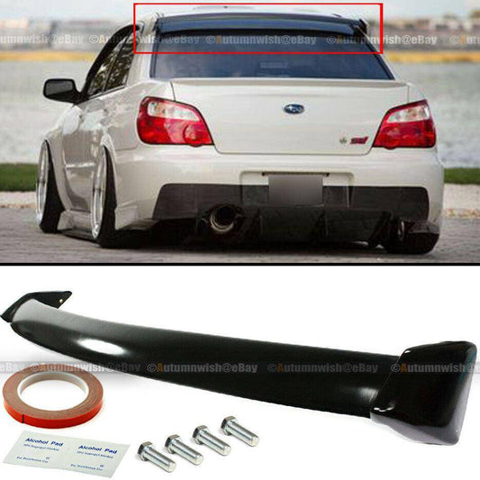 Subaru Impreza WRX 02-07 STI OE Style Rear Window Roof Spoiler Glossy Black - Autumn Wish Auto Arts