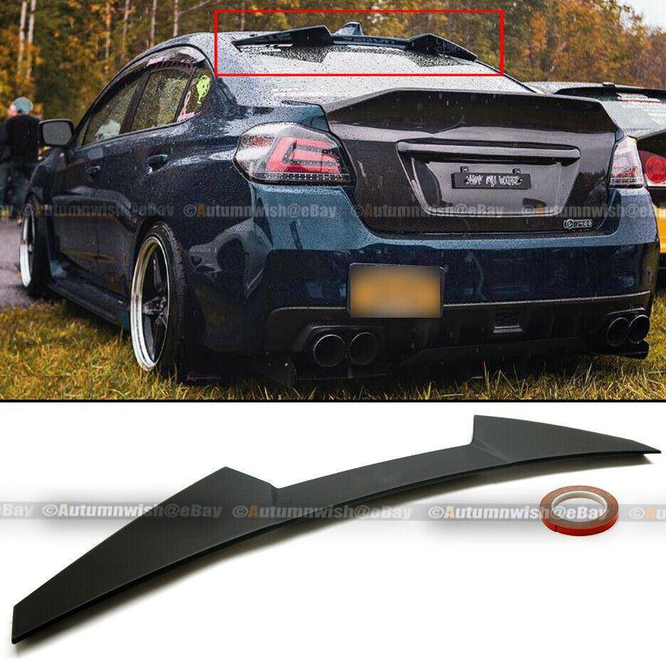 Subaru Impreza WRX 15-19 STI High Kick V Flat Matte Black Rear Window Roof Spoiler Wing - Autumn Wish Auto Arts