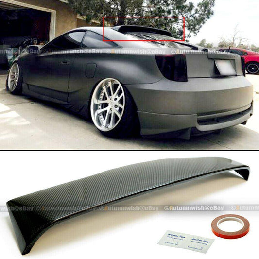 Toyota Celica 00-05 T230 JDM Style Carbon Fiber Rear Window Roof Wing Spoiler Visor - Autumn Wish Auto Arts