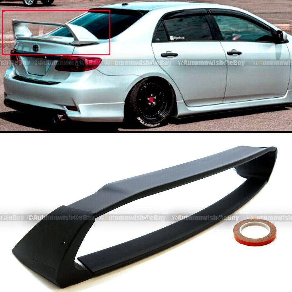 Toyota Corolla 09-13 JDM ABS Unpainted Mugen Style 4Pic Trunk Wing Spoiler - Autumn Wish Auto Arts