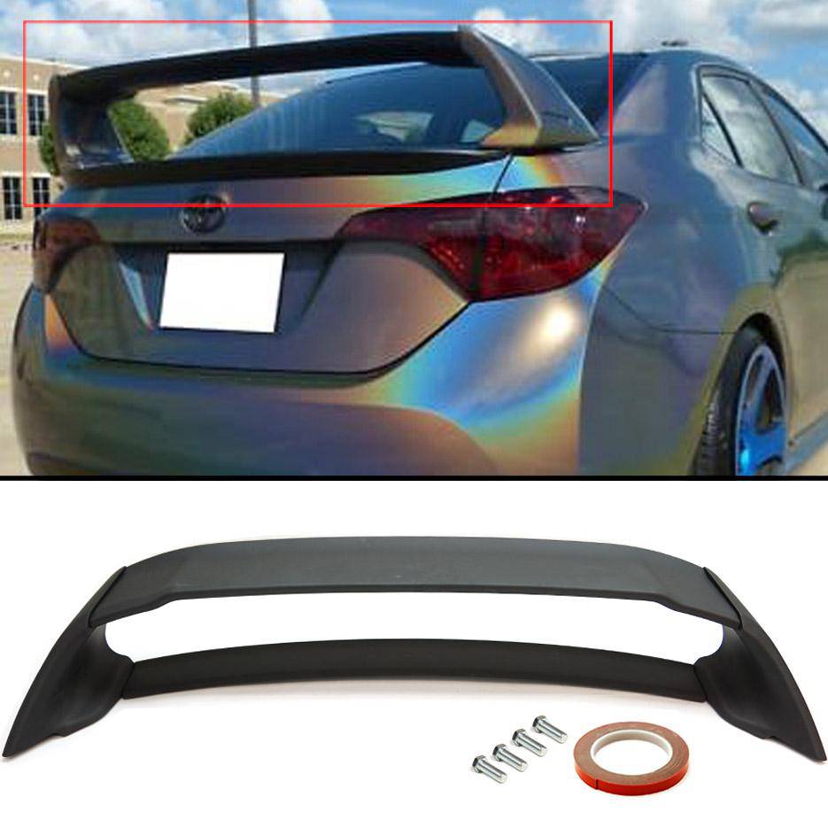 Toyota Corolla 14-18 E170 ABS Unpainted Mugen Style 4Pic Trunk Wing Spoiler - Autumn Wish Auto Arts