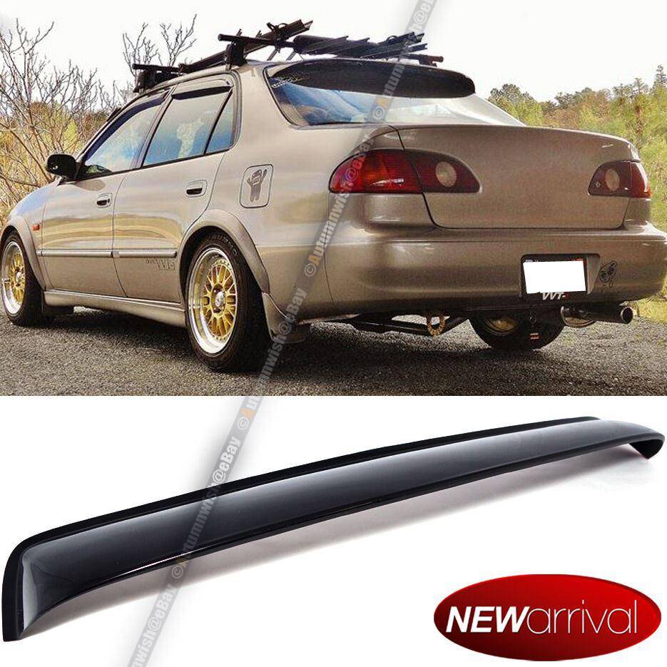 Toyota Corolla 98-01 JDM Style Acrylic Plastic Rear Roof Widow Wing Visor - Autumn Wish Auto Arts